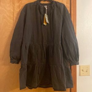 H&M Black Denim Dress